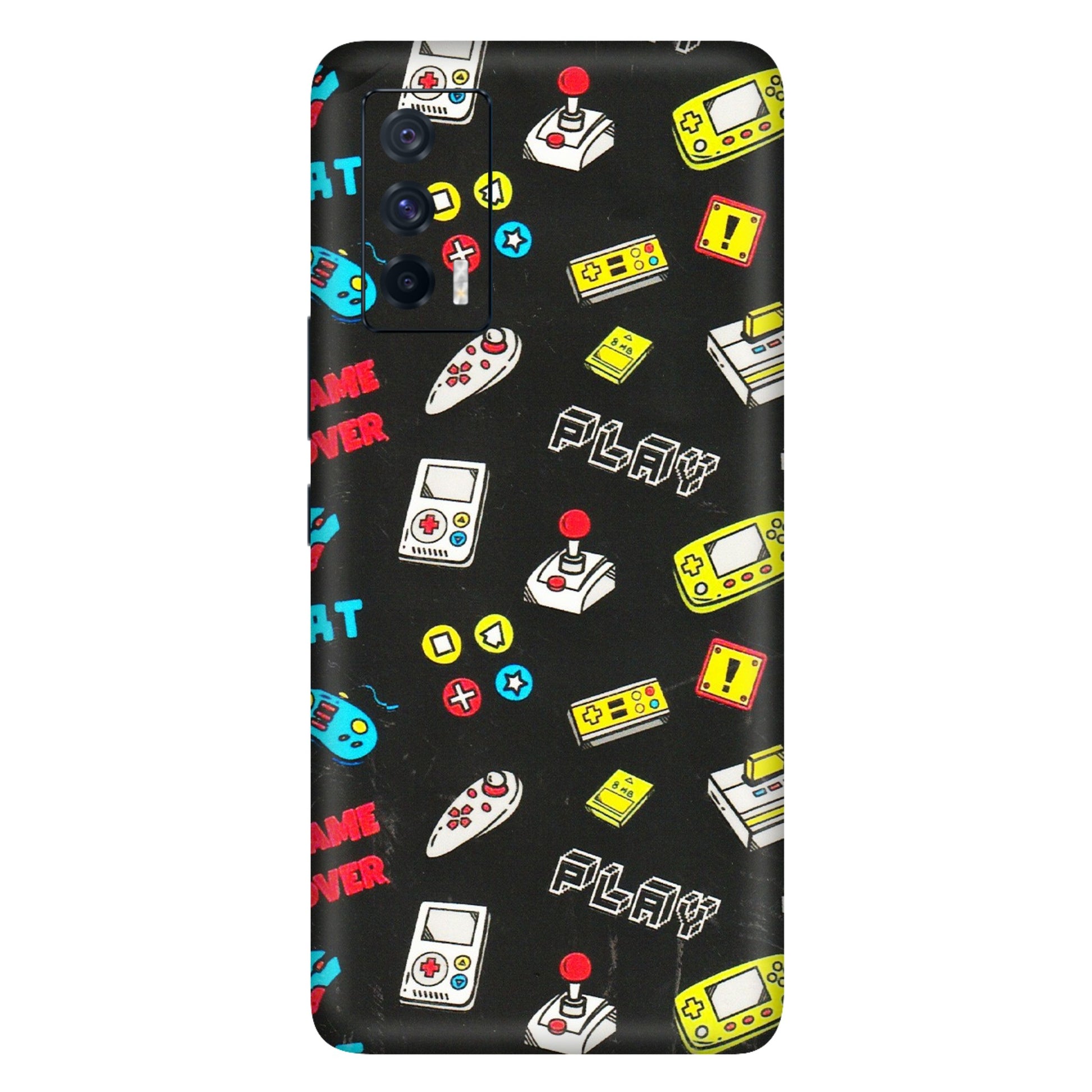 IQOO Phone Skins (All Models) - Gaming Doodles - 3D Embossed Finish (L-224) IQOO 7