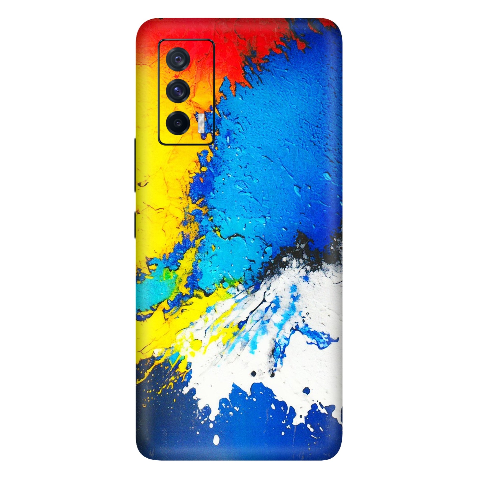 IQOO Phone Skins (All Models) - Acrylic Paint Spill - 3D Embossed Finish (L-229) IQOO 7