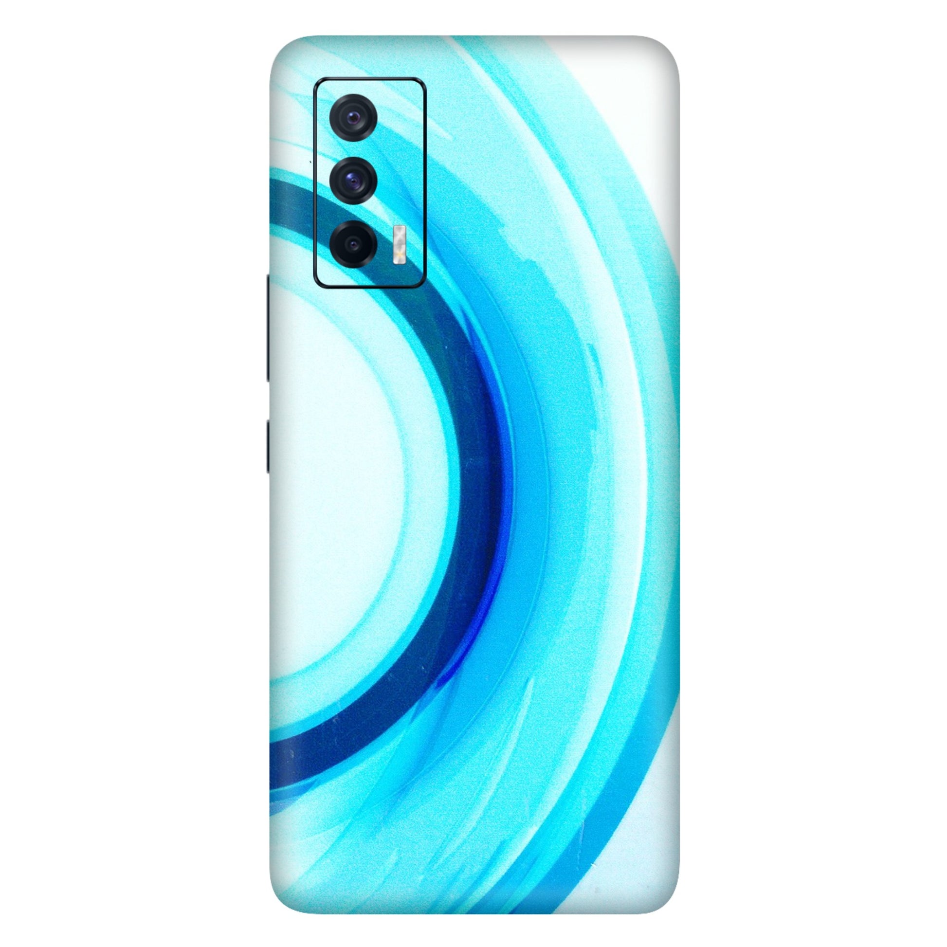 IQOO Phone Skins (All Models) - The Blue Curve - 3D Embossed Finish (L-244) IQOO 7