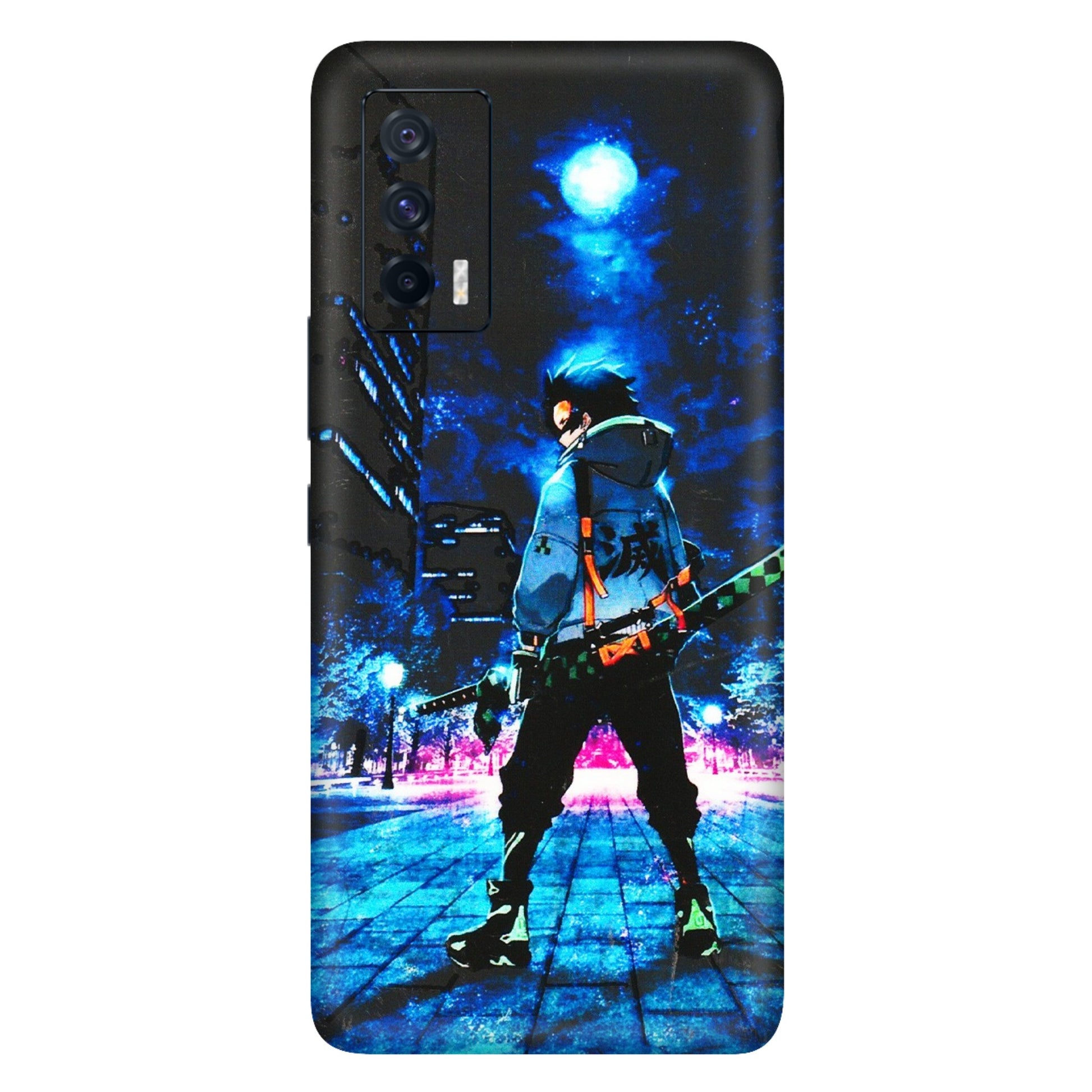 IQOO Phone Skins (All Models) - Demon Slayer Sword - 3D Embossed Finish (L-247) IQOO 7