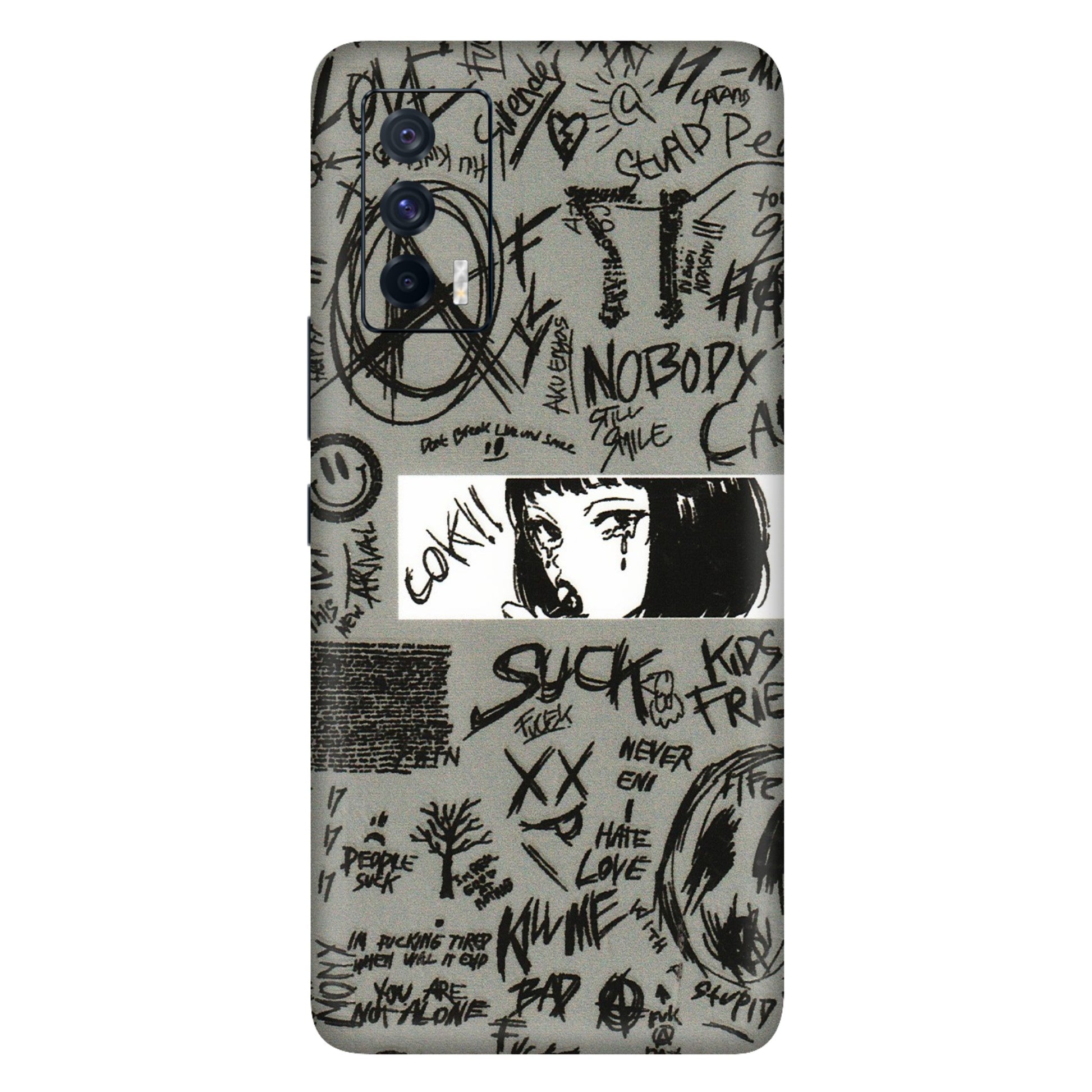 IQOO Phone Skins (All Models) - Never Have Love Anime - 3D Embossed Finish (L-260) IQOO 7