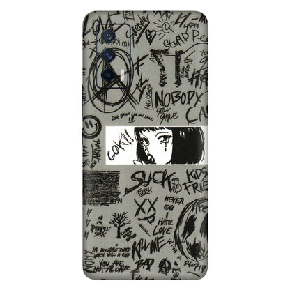 IQOO Phone Skins (All Models) - Never Have Love Anime - 3D Embossed Finish (L-260) IQOO 7