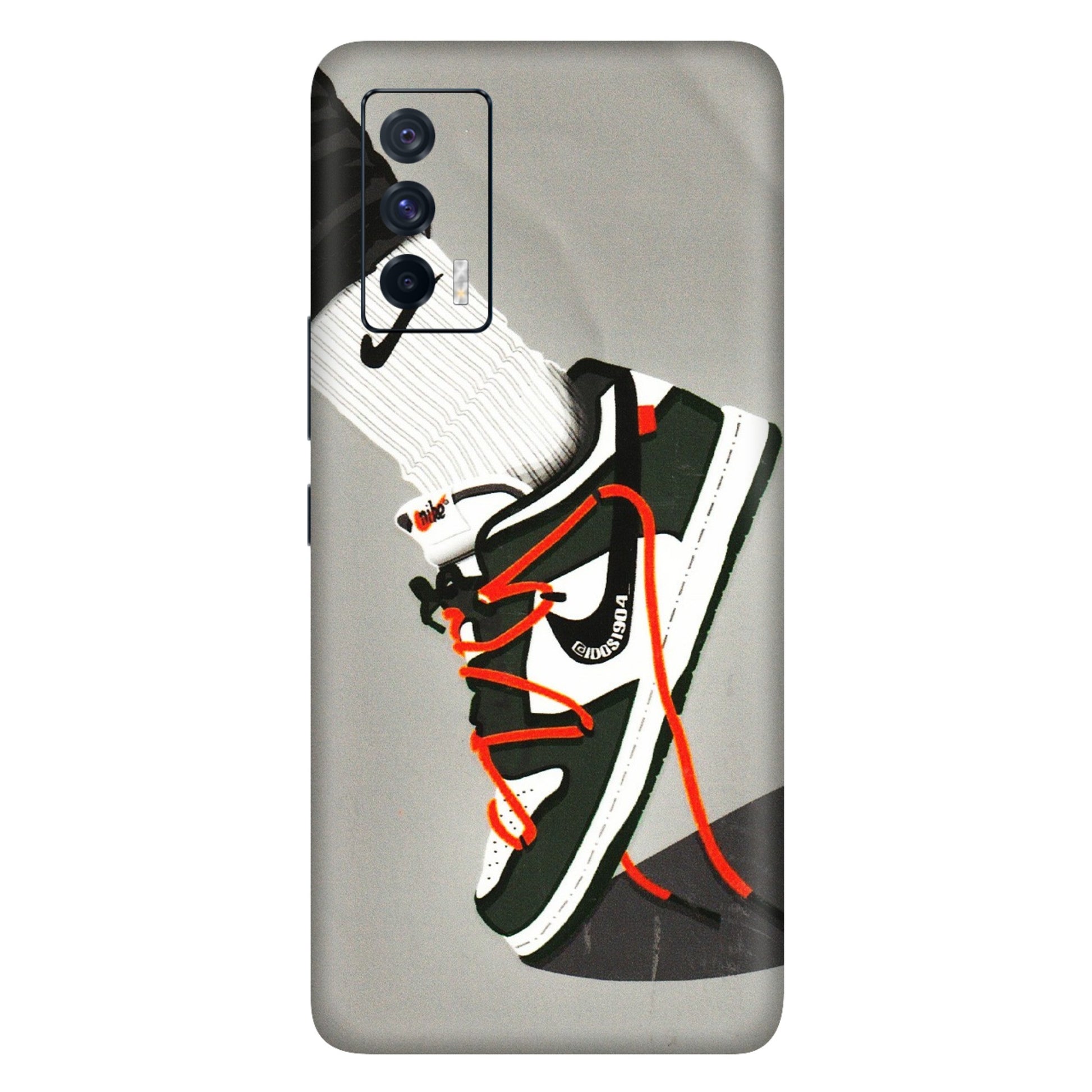 IQOO Phone Skins (All Models) - New Grey Sneaker - 3D Embossed Finish (L-261) IQOO 7