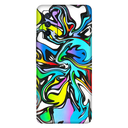 IQOO Phone Skins (All Models) - Abstract Colour Paints - 3D Embossed Finish (L-271) IQOO 7