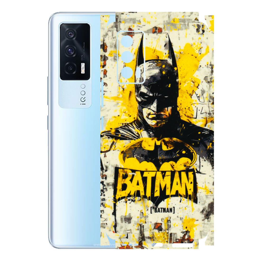 IQOO Phone Skins (All Models) - Batman Yellow BT - 3D Embossed Finish (L-304) IQOO 7
