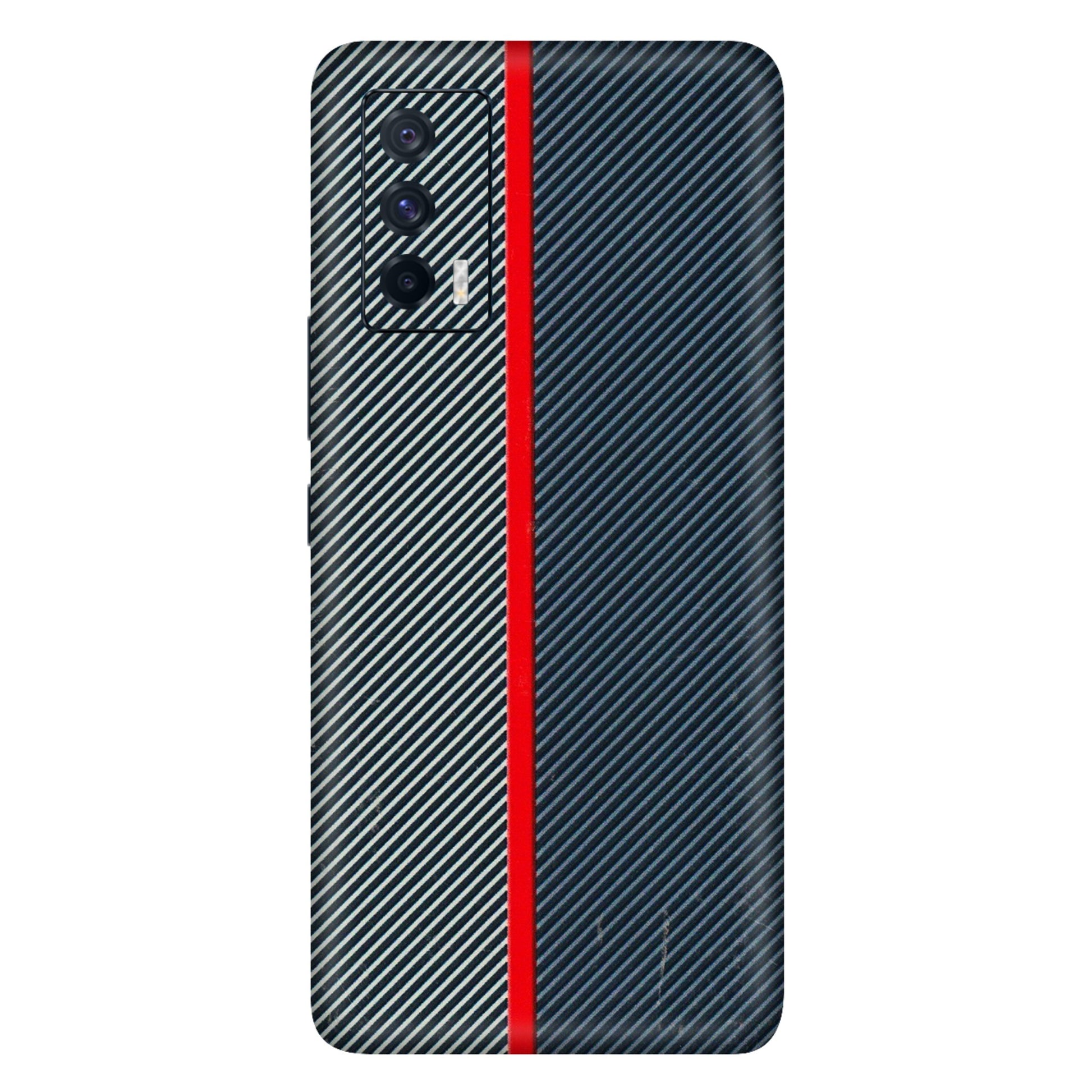 IQOO Phone Skins (All Models) - Blue Sober Lines - 3D Embossed Finish (L-305) IQOO 7