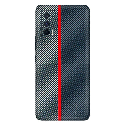 IQOO Phone Skins (All Models) - Blue Sober Lines - 3D Embossed Finish (L-305) IQOO 7