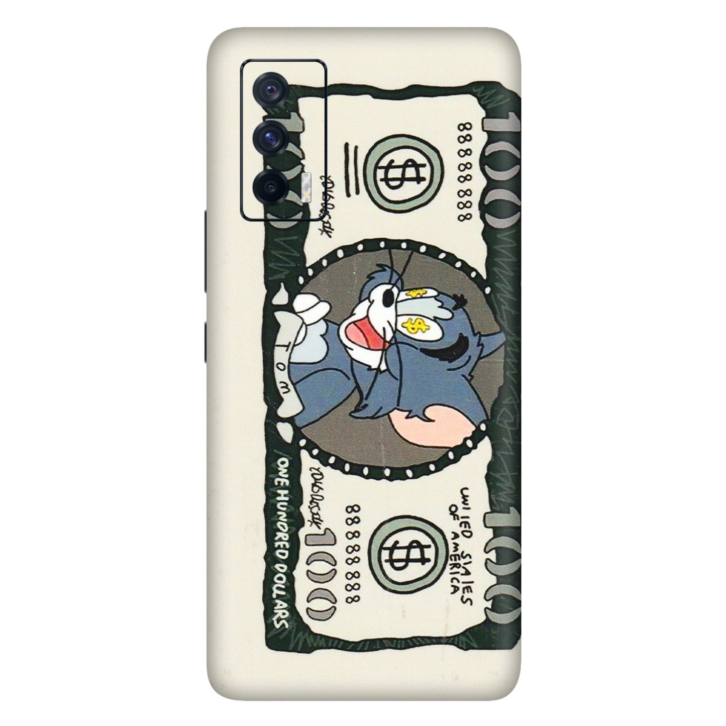 IQOO Phone Skins (All Models) - Tom Hundred Dollar - 3D Embossed Finish (L-324) IQOO 7