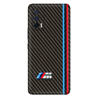 IQOO Phone Skins (All Models) - BM Carbon Fiber Feels - 3D Embossed Finish (L-38) IQOO 7