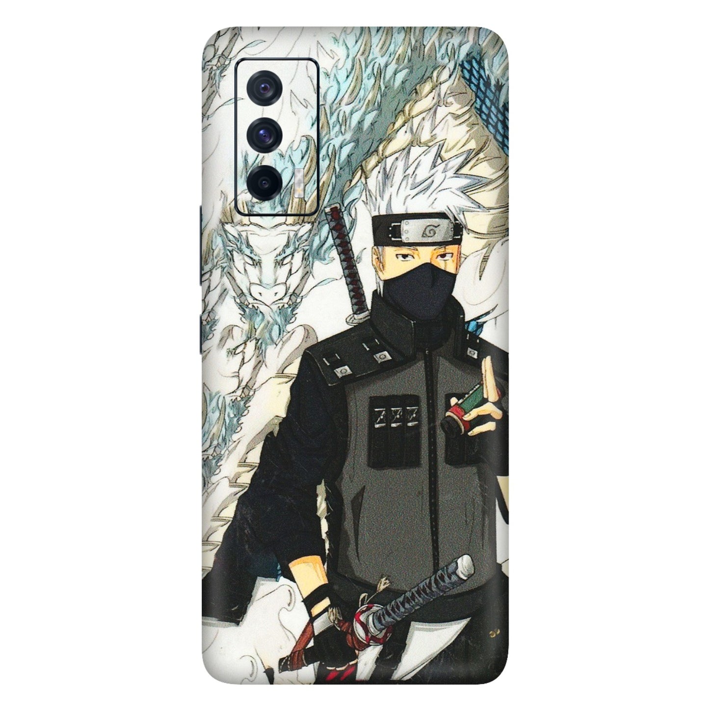 IQOO Phone Skins (All Models) - Kakashi Hatake Naruto Anime - 3D Embossed Finish (L-46) IQOO 7