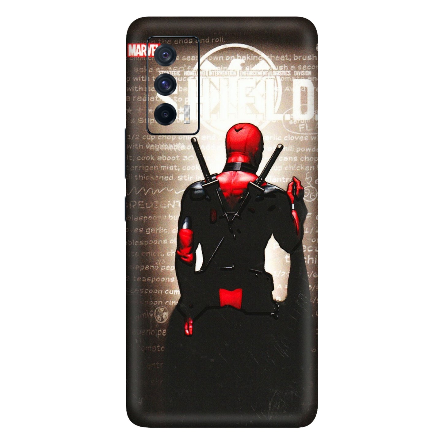 IQOO Phone Skins (All Models) - Deadpool - 3D Embossed Finish (L-56) IQOO 7