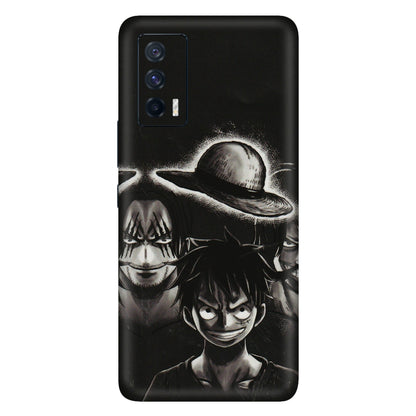 IQOO Phone Skins (All Models) - Black Luffy Hat - 3D Embossed Finish (L-57) IQOO 7