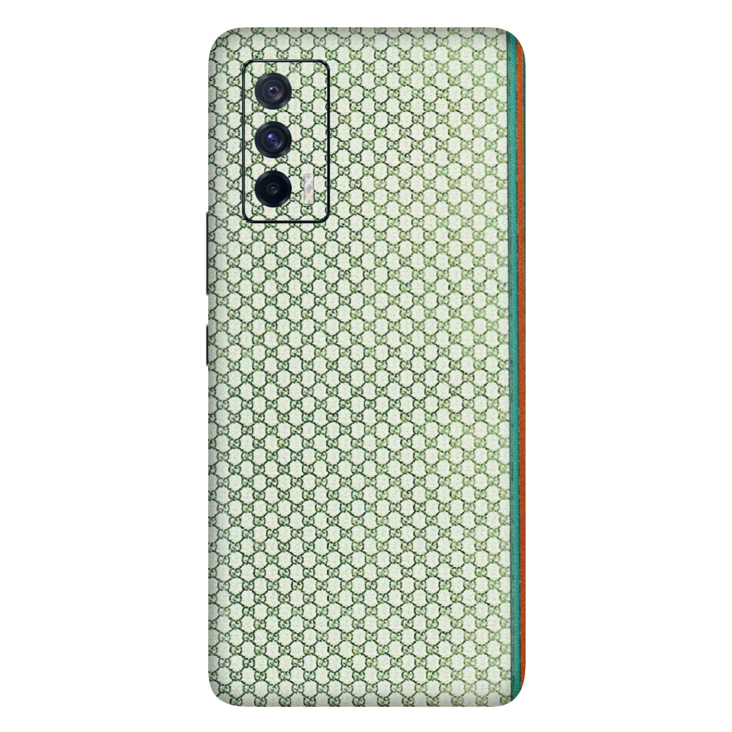 IQOO Phone Skins (All Models) - Gucci Fabric Pattern - 3D Embossed Finish (L-73) IQOO 7