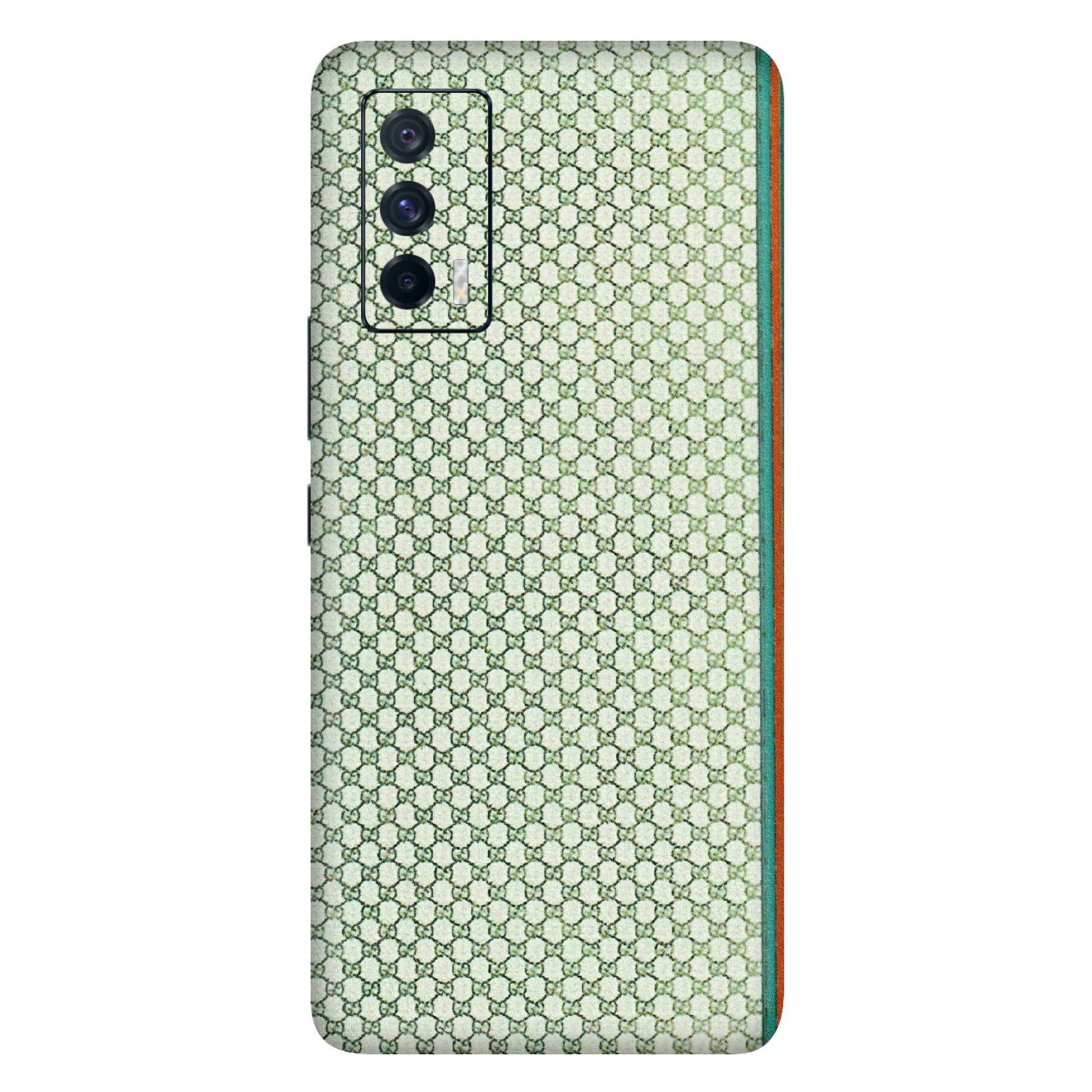IQOO Phone Skins (All Models) - Gucci Fabric Pattern - 3D Embossed Finish (L-73) IQOO 7