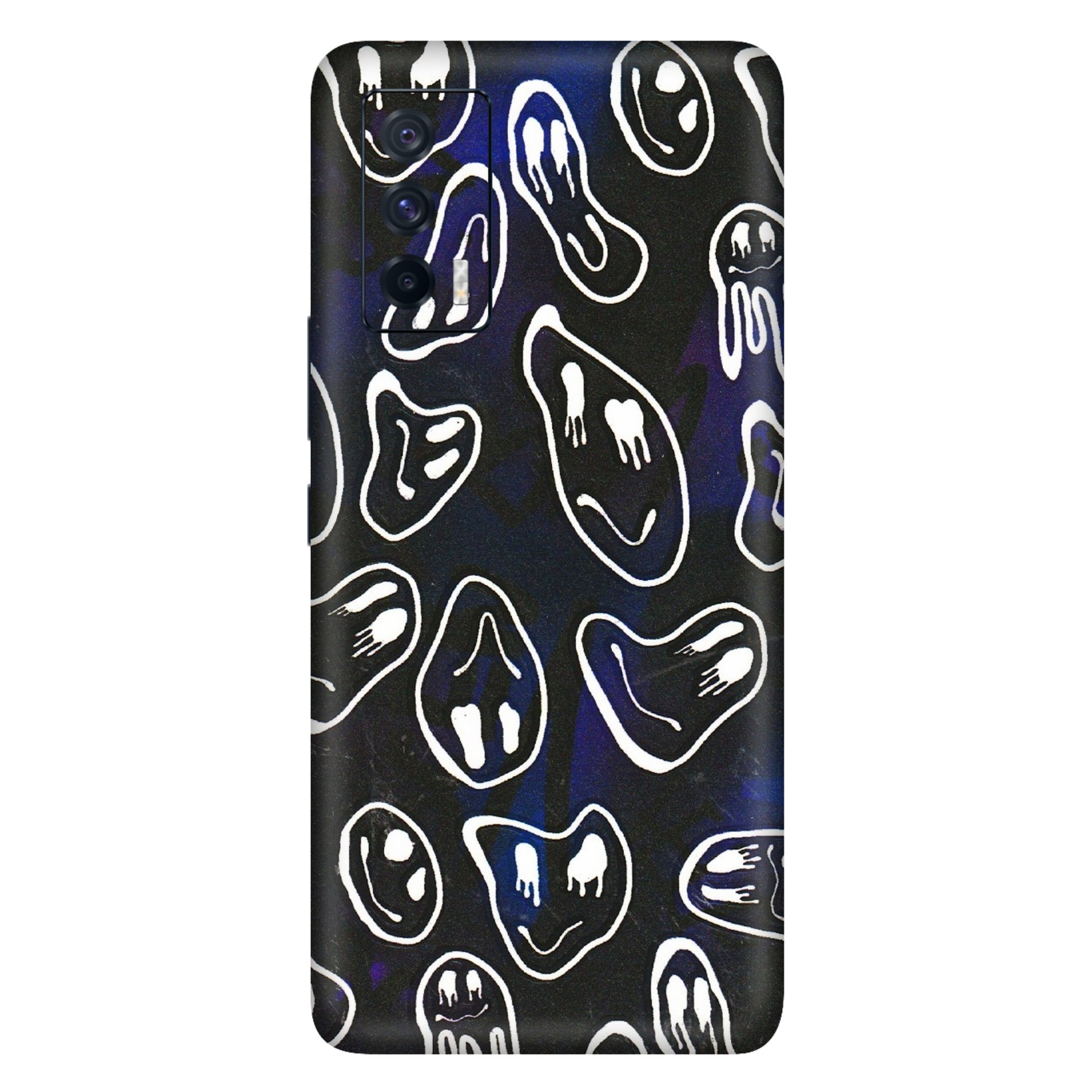 IQOO Phone Skins (All Models) - Distorted Smileys - 3D Embossed Finish (L-92) IQOO 7