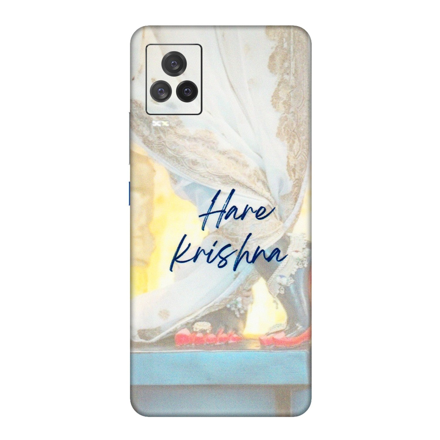 IQOO Phone Skins (All Models) - Hare Krishna - 3D Embossed Finish (L-03) IQOO 7 Legend