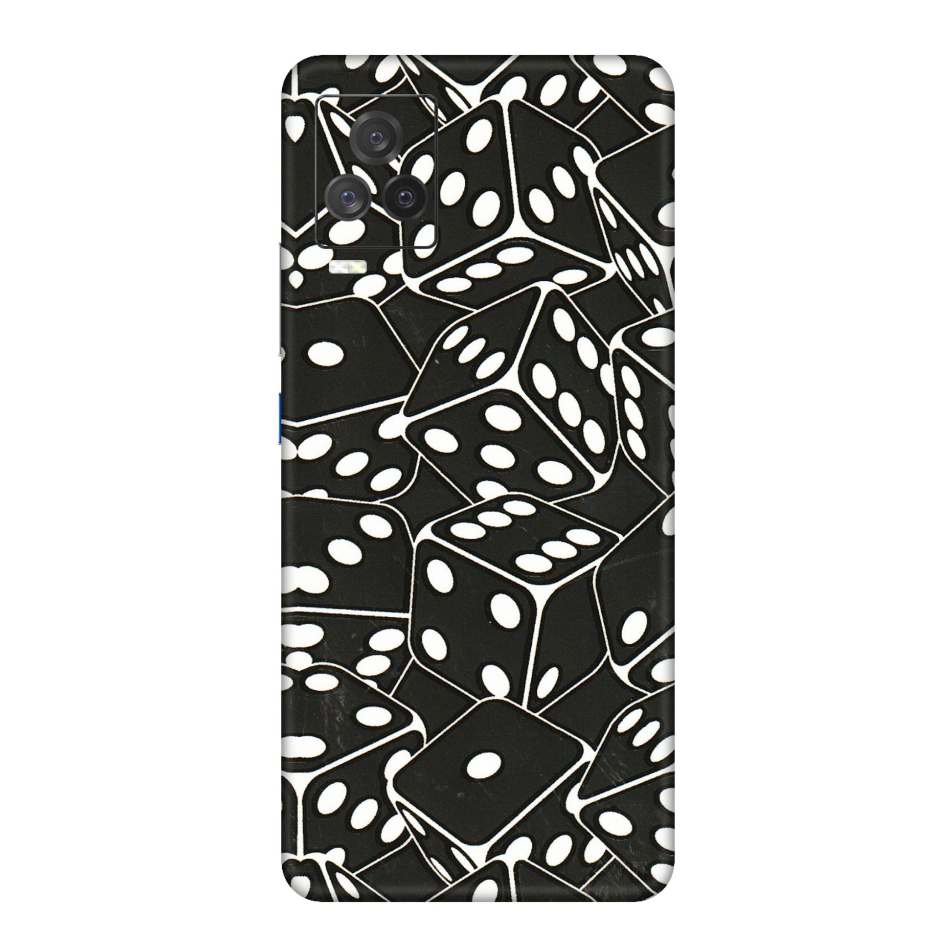 IQOO Phone Skins (All Models) - Big Black Dices - 3D Embossed Finish (L-106) IQOO 7 Legend