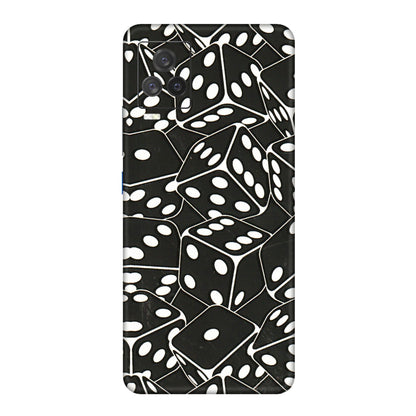 IQOO Phone Skins (All Models) - Big Black Dices - 3D Embossed Finish (L-106) IQOO 7 Legend