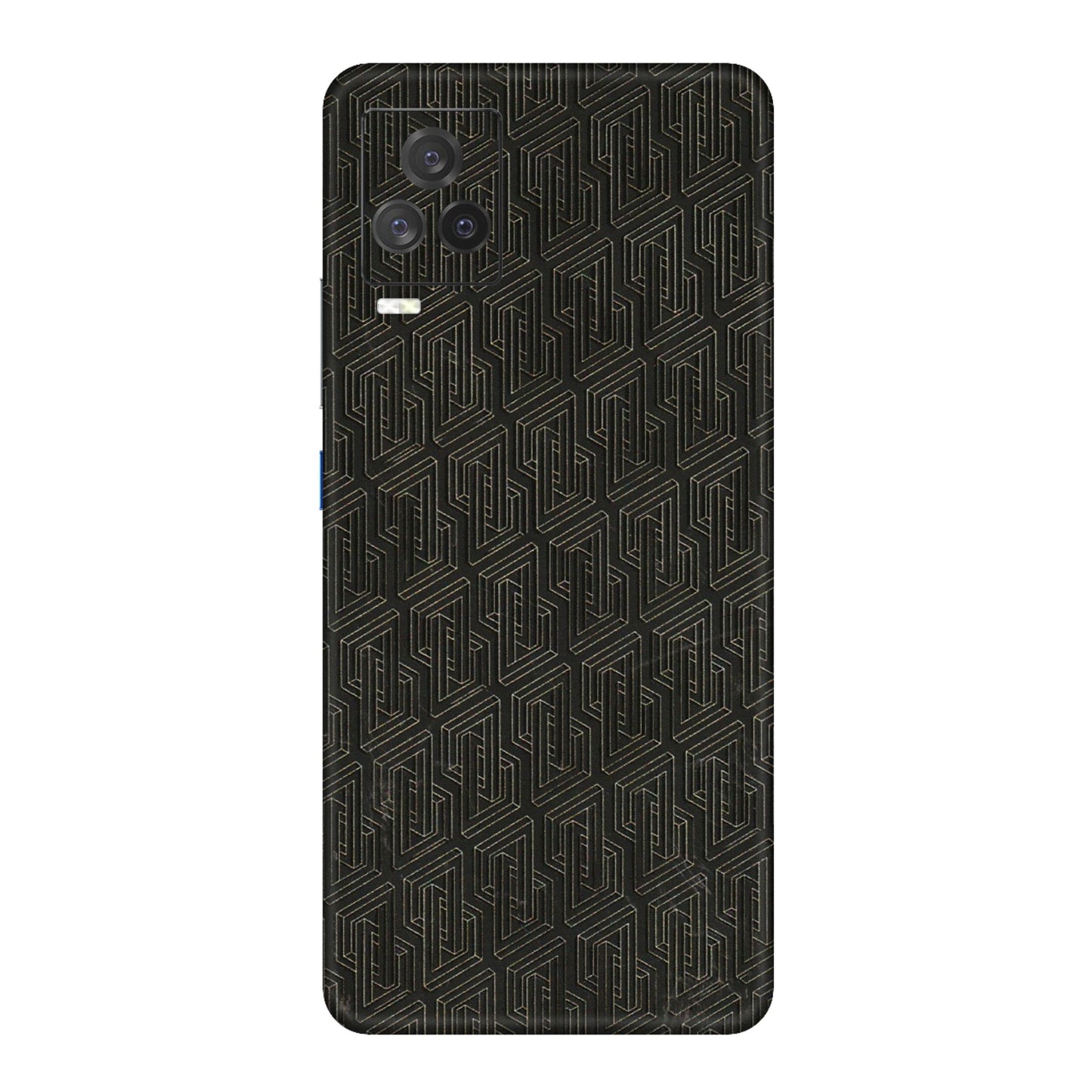 IQOO Phone Skins (All Models) - Black Abstract Pattern - 3D Embossed Finish (L-117) IQOO 7 Legend