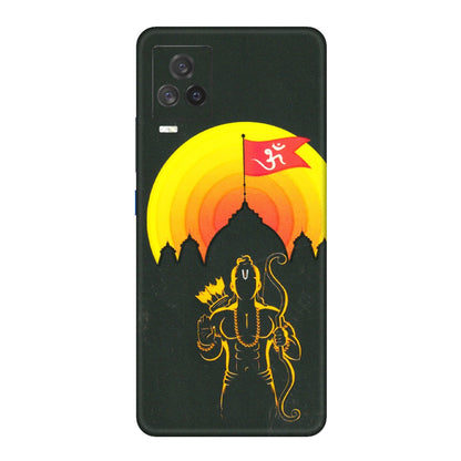 IQOO Phone Skins (All Models) - Lord Ram - 3D Embossed Finish (L-132) IQOO 7 Legend