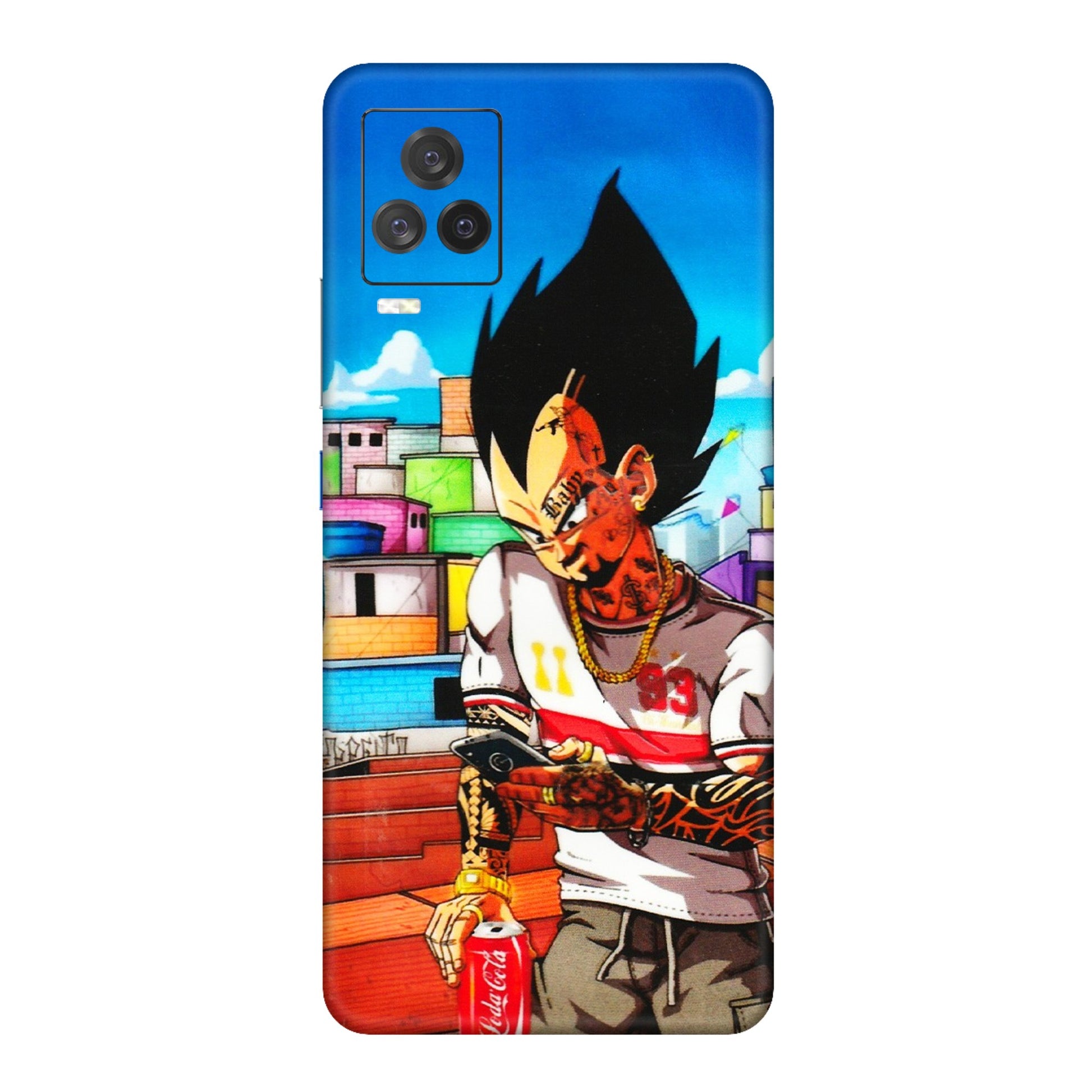 IQOO Phone Skins (All Models) - Vegeta - 3D Embossed Finish (L-136) IQOO 7 Legend