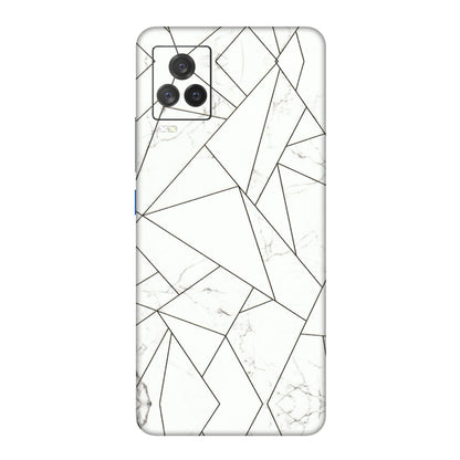 IQOO Phone Skins (All Models) - Luxury White Marble Effect - 3D Embossed Finish (L-168) IQOO 7 Legend