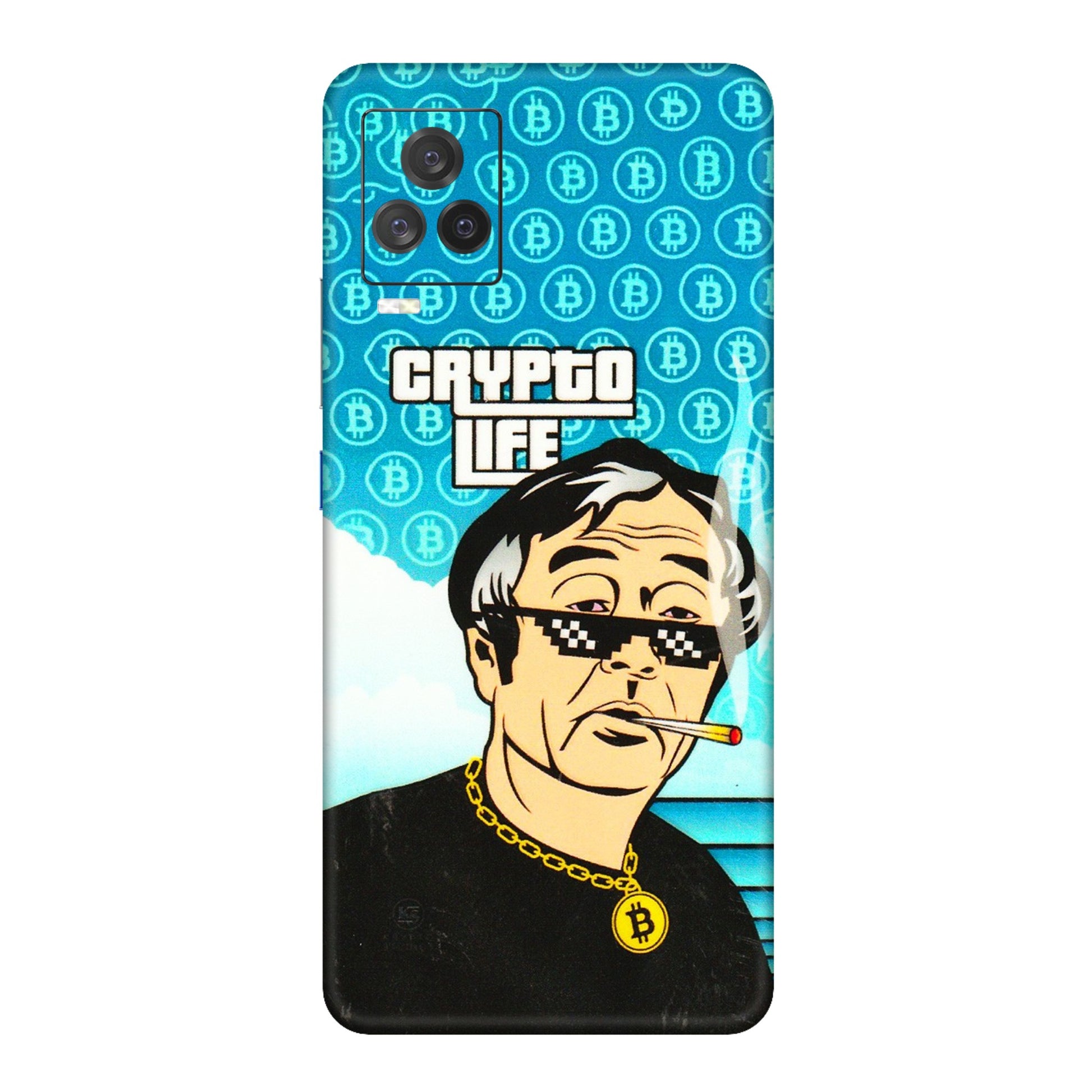 IQOO Phone Skins (All Models) - Crypto Thug Life - 3D Embossed Finish (L-179) IQOO 7 Legend