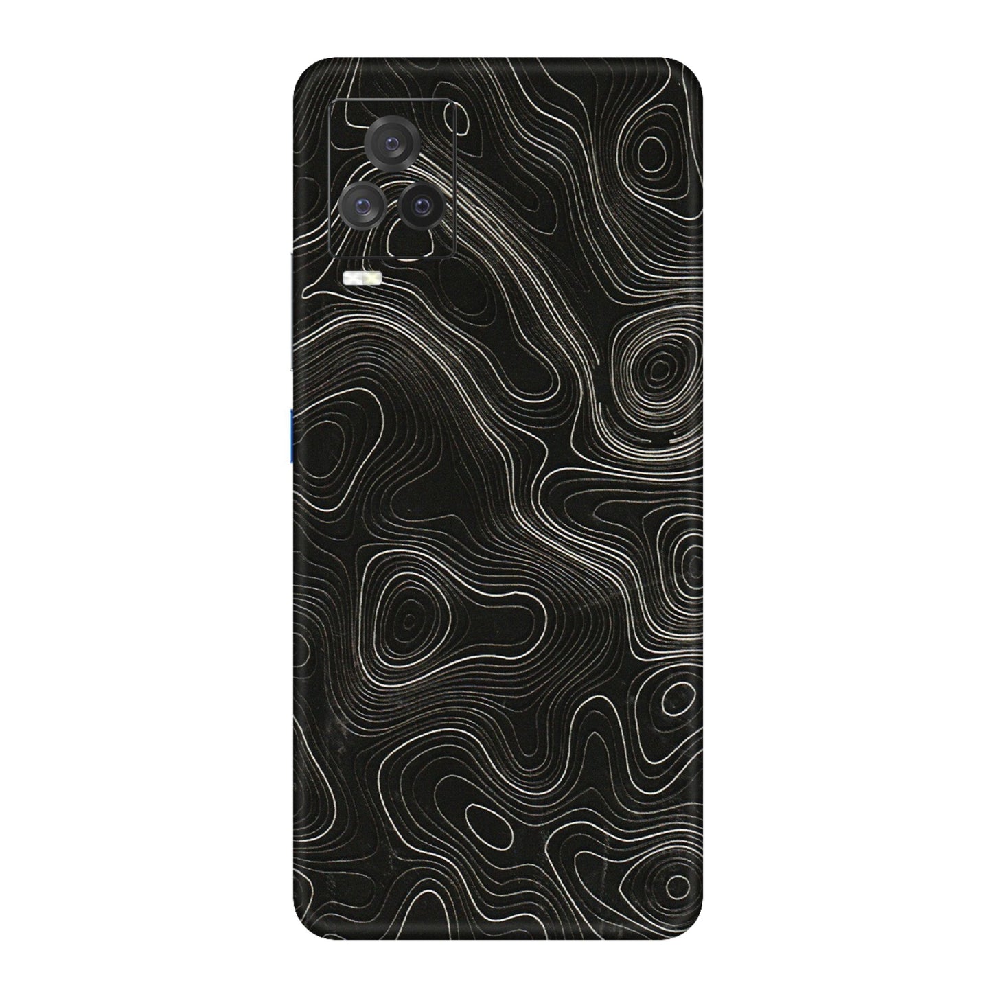 IQOO Phone Skins (All Models) - Black Swirl - 3D Embossed Finish (L-196) IQOO 7 Legend