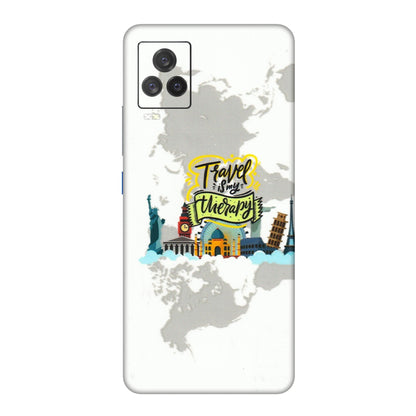 IQOO Phone Skins (All Models) - Travel Therapy - 3D Embossed Finish (L-199) IQOO 7 Legend