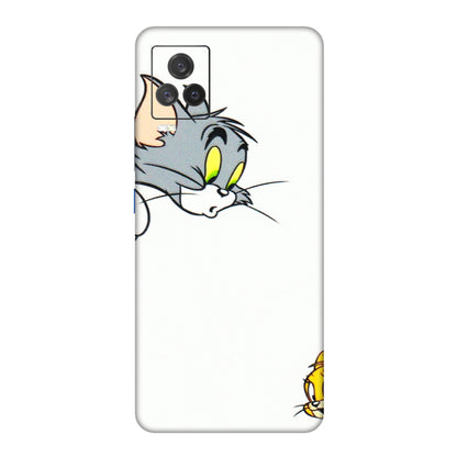IQOO Phone Skins (All Models) - Cute Tom And Jerry - 3D Embossed Finish (L-220) IQOO 7 Legend