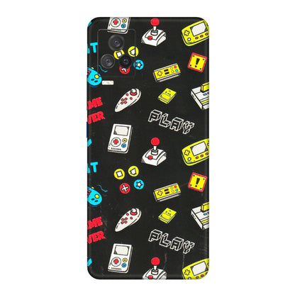 IQOO Phone Skins (All Models) - Gaming Doodles - 3D Embossed Finish (L-224) IQOO 7 Legend