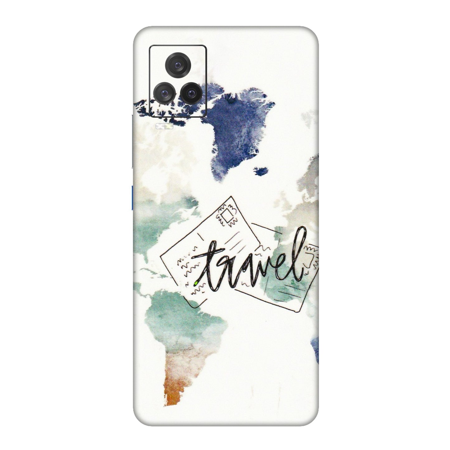 IQOO Phone Skins (All Models) - Travel The World - 3D Embossed Finish (L-232) IQOO 7 Legend