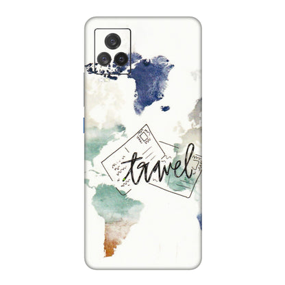 IQOO Phone Skins (All Models) - Travel The World - 3D Embossed Finish (L-232) IQOO 7 Legend