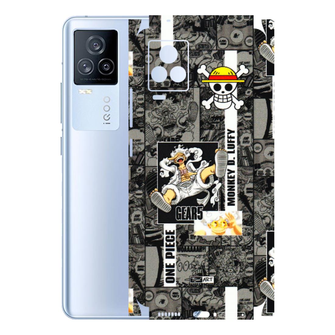 IQOO Phone Skins (All Models) - Cuffy Anime MonkeyCamic - 3D Embossed Finish (L-242) IQOO 7 Legend