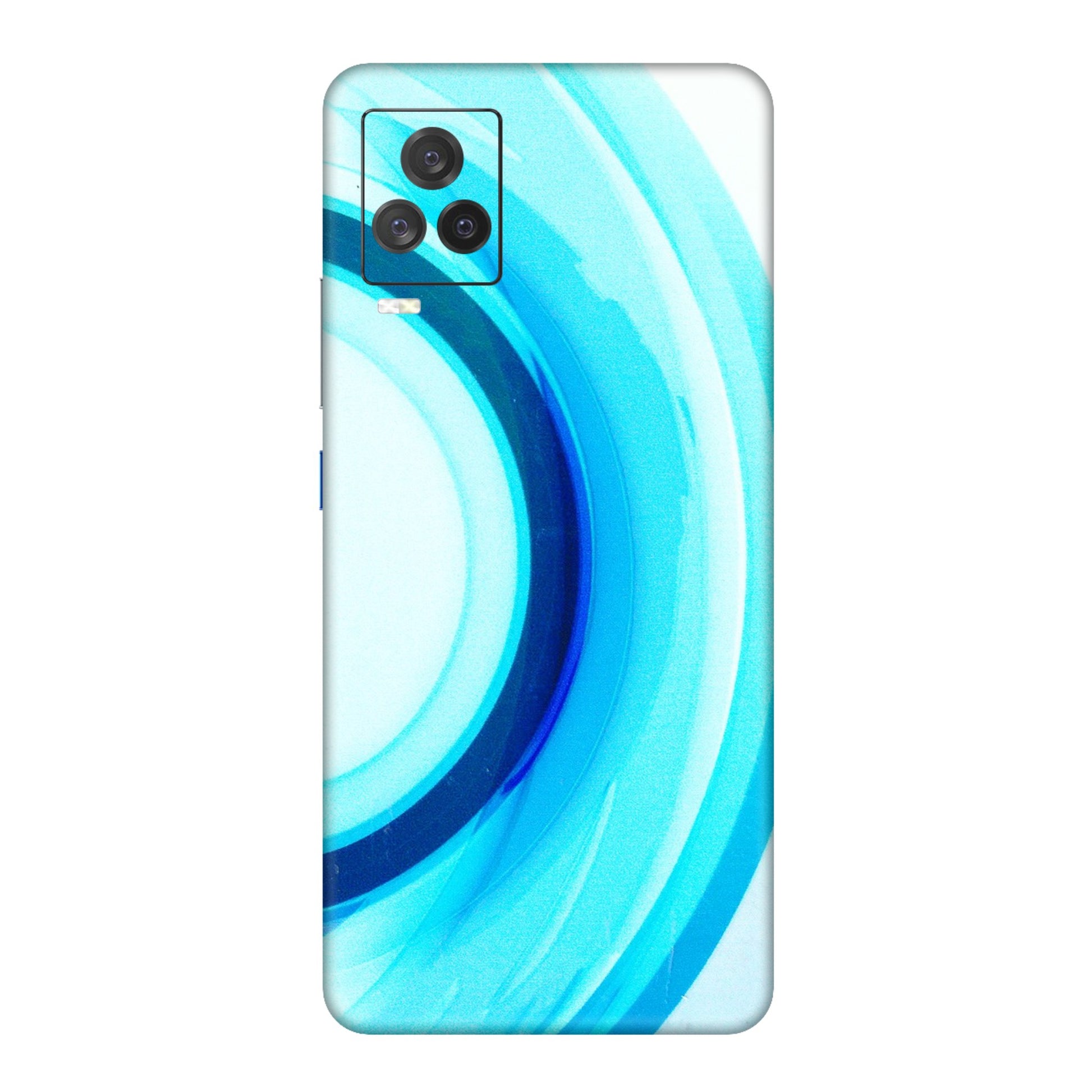 IQOO Phone Skins (All Models) - The Blue Curve - 3D Embossed Finish (L-244) IQOO 7 Legend