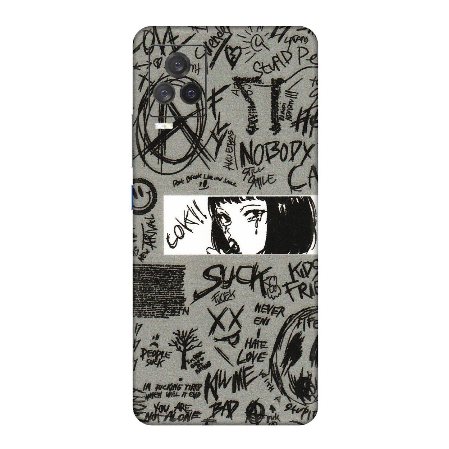 IQOO Phone Skins (All Models) - Never Have Love Anime - 3D Embossed Finish (L-260) IQOO 7 Legend