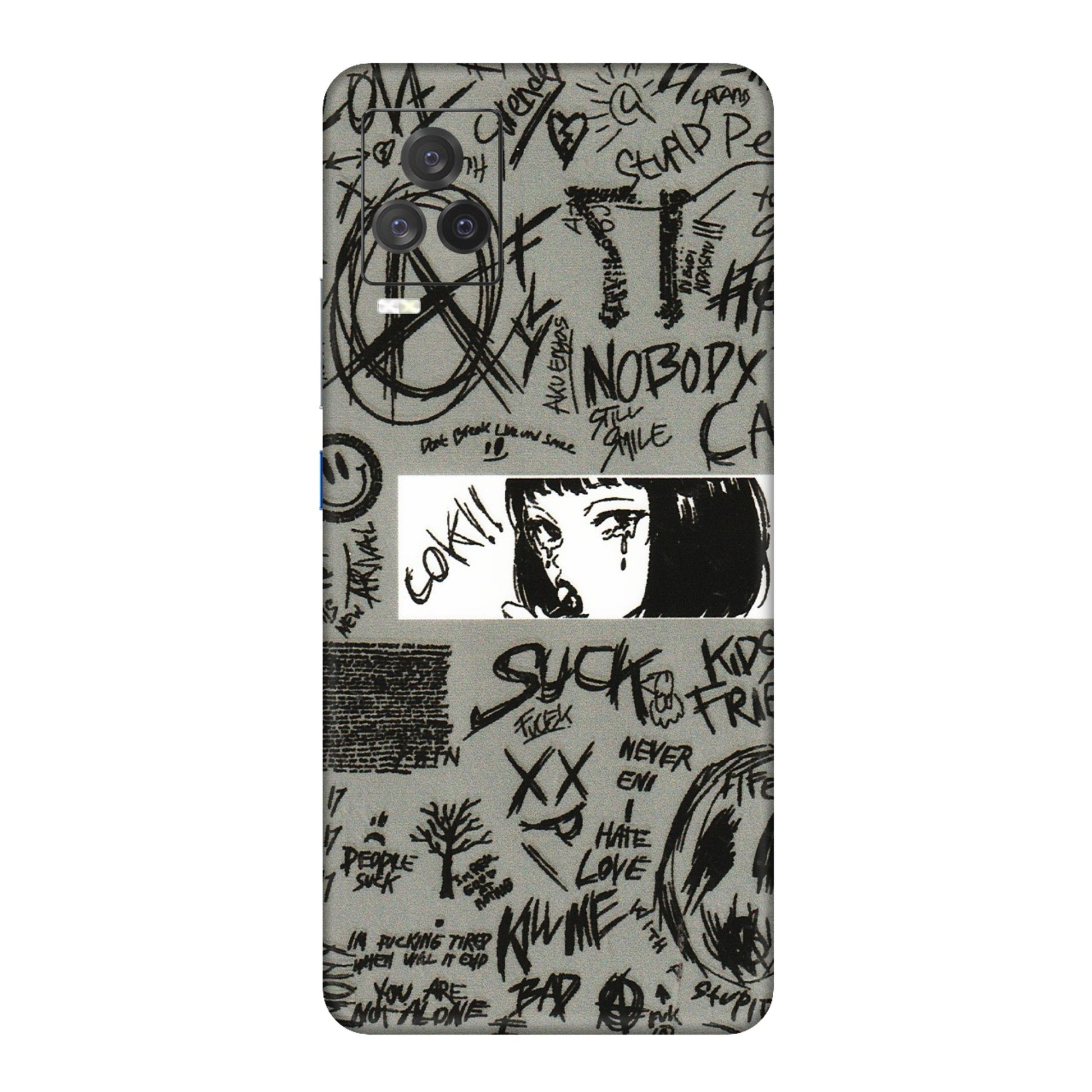 IQOO Phone Skins (All Models) - Never Have Love Anime - 3D Embossed Finish (L-260) IQOO 7 Legend