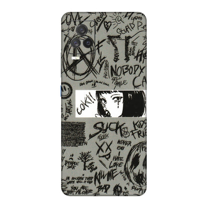 IQOO Phone Skins (All Models) - Never Have Love Anime - 3D Embossed Finish (L-260) IQOO 7 Legend