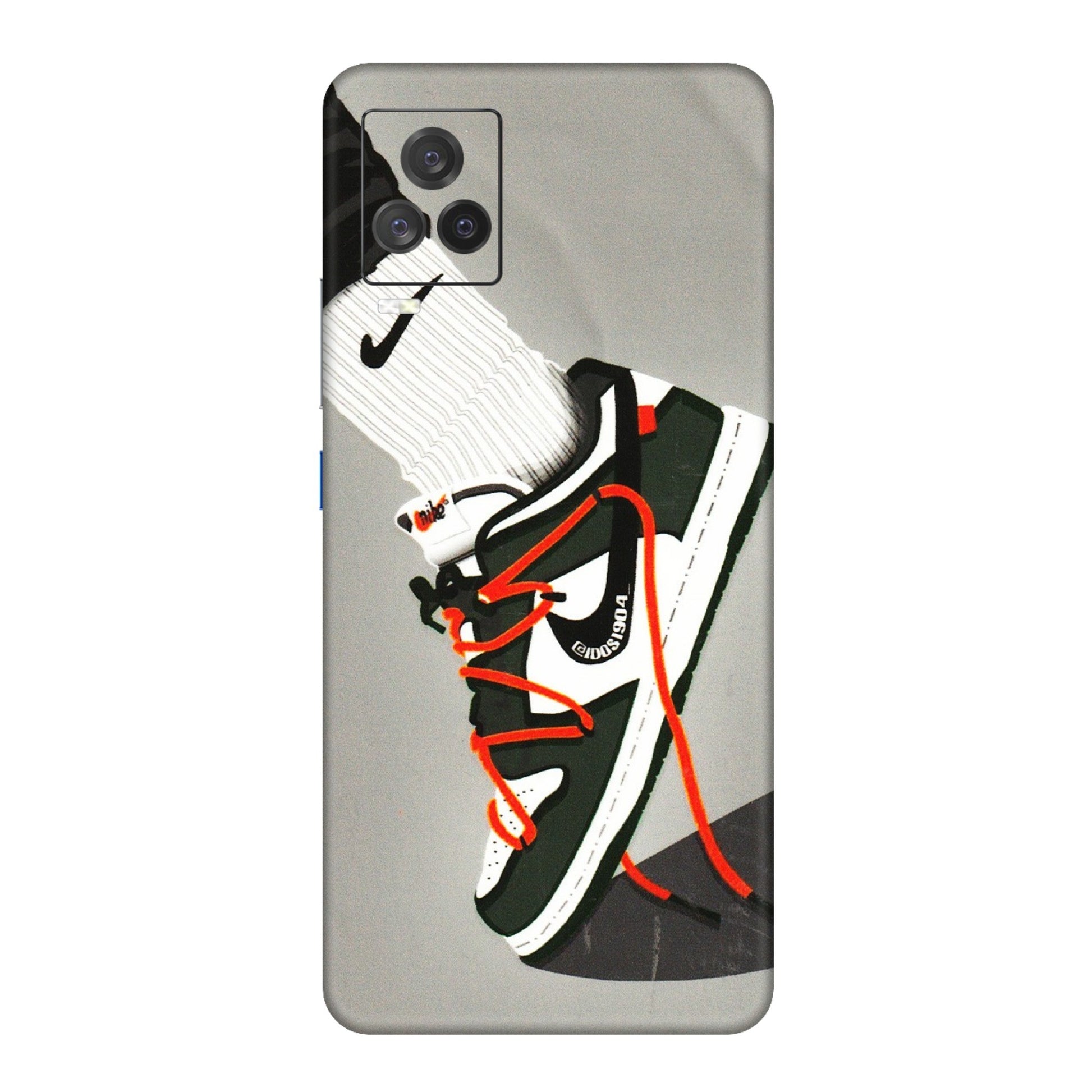 IQOO Phone Skins (All Models) - New Grey Sneaker - 3D Embossed Finish (L-261) IQOO 7 Legend