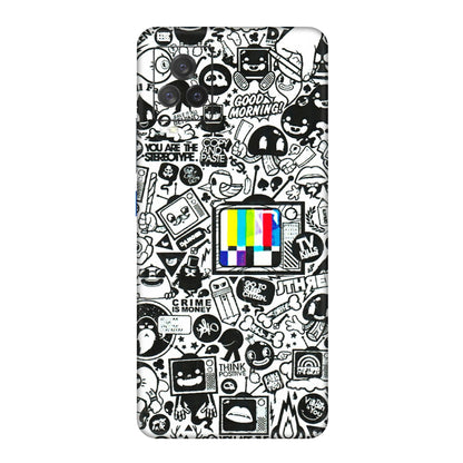IQOO Phone Skins (All Models) - Doodles Positive Art - 3D Embossed Finish (L-263) IQOO 7 Legend