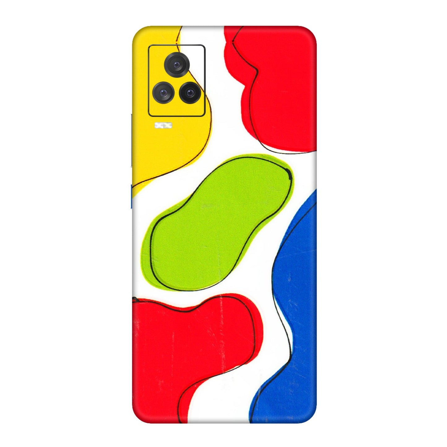 IQOO Phone Skins (All Models) - RGB Colour Paint - 3D Embossed Finish (L-284) IQOO 7 Legend