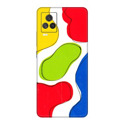 IQOO Phone Skins (All Models) - RGB Colour Paint - 3D Embossed Finish (L-284) IQOO 7 Legend