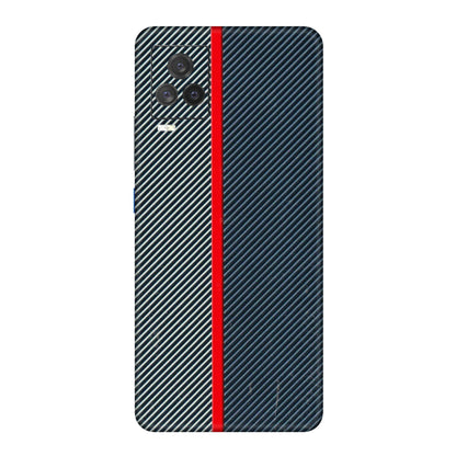 IQOO Phone Skins (All Models) - Blue Sober Lines - 3D Embossed Finish (L-305) IQOO 7 Legend