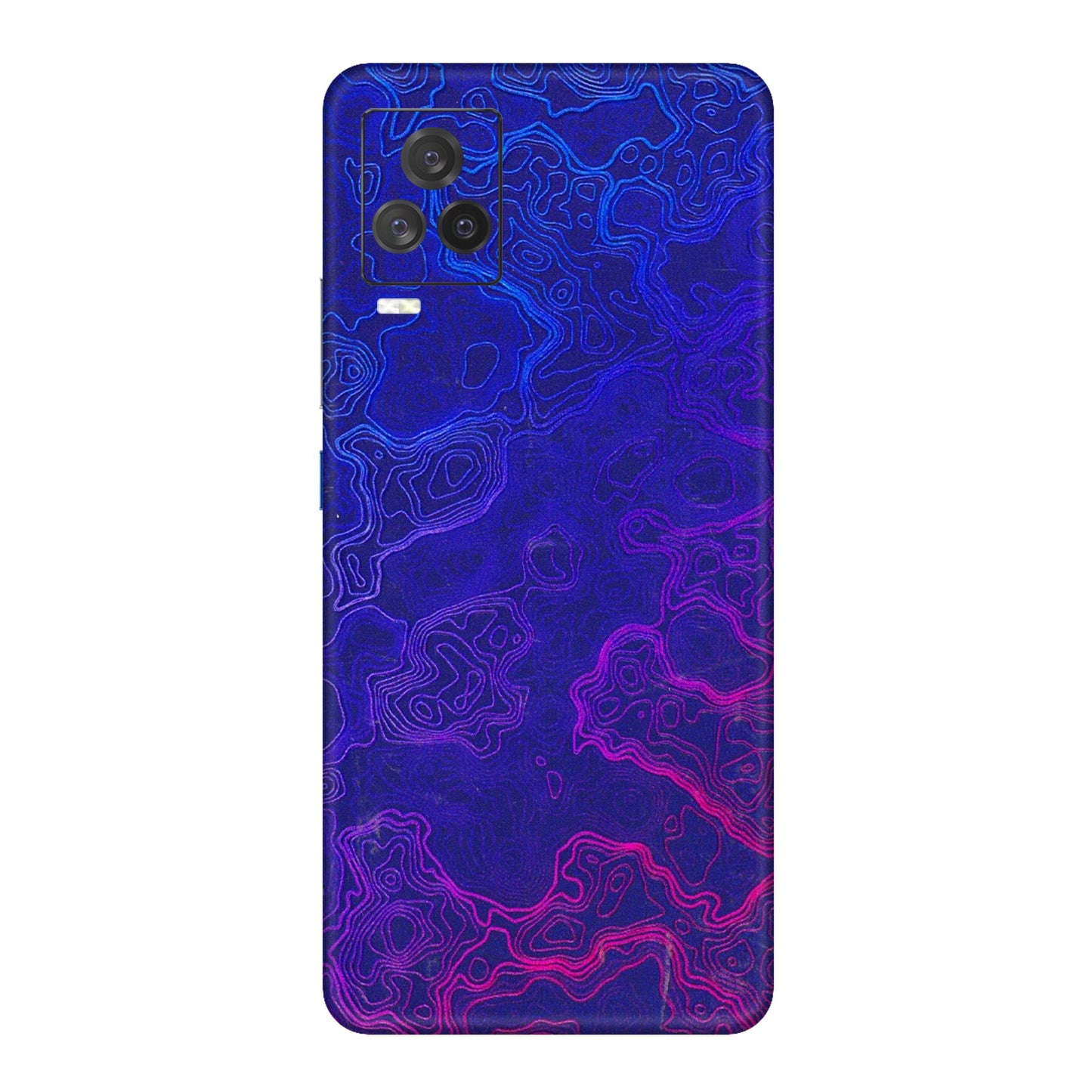IQOO Phone Skins (All Models) - Purple Ripples Swirl - 3D Embossed Finish (L-314) IQOO 7 Legend
