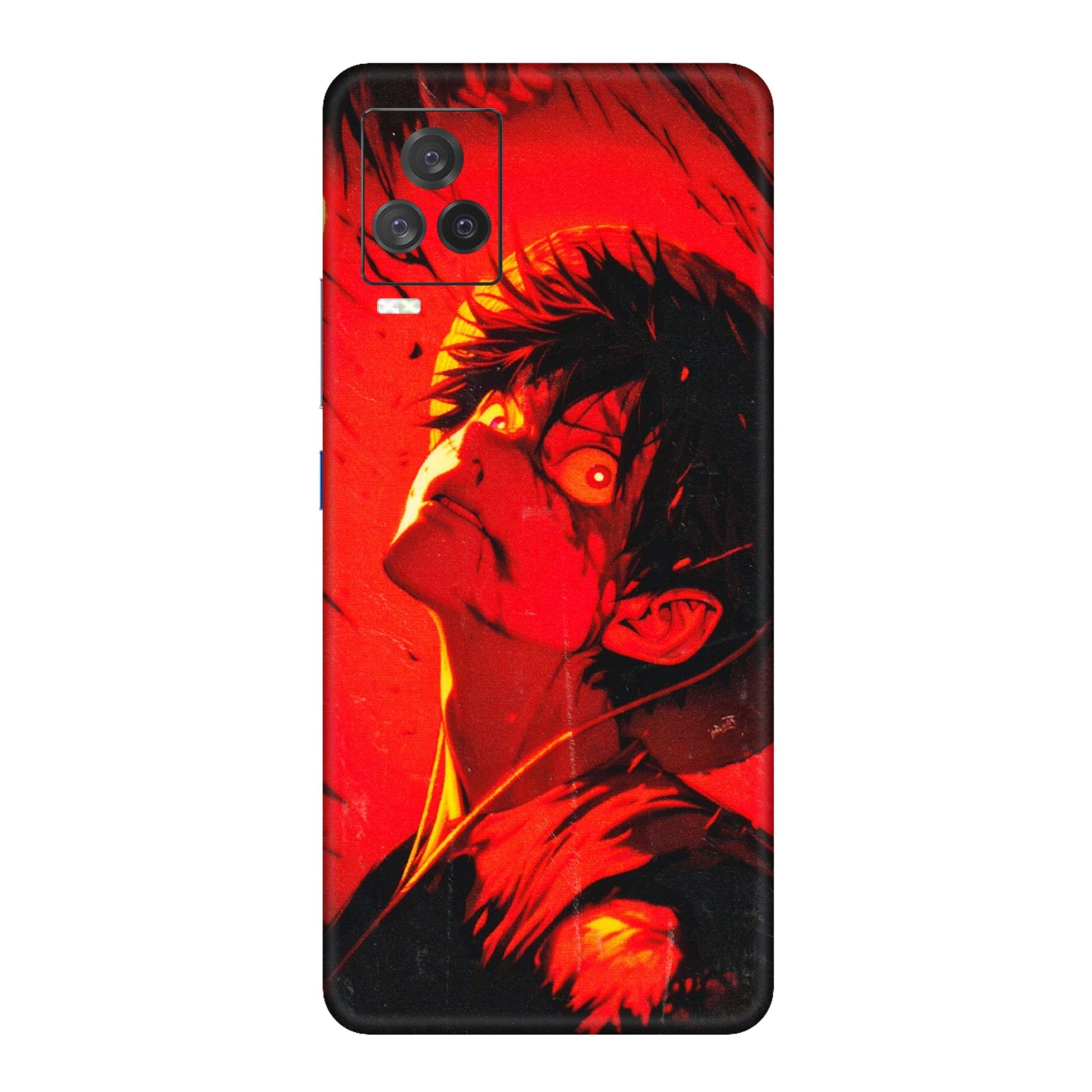 IQOO Phone Skins (All Models) - D.Luffy Power Up One Piece Anime - 3D Embossed Finish (L-326) IQOO 7 Legend