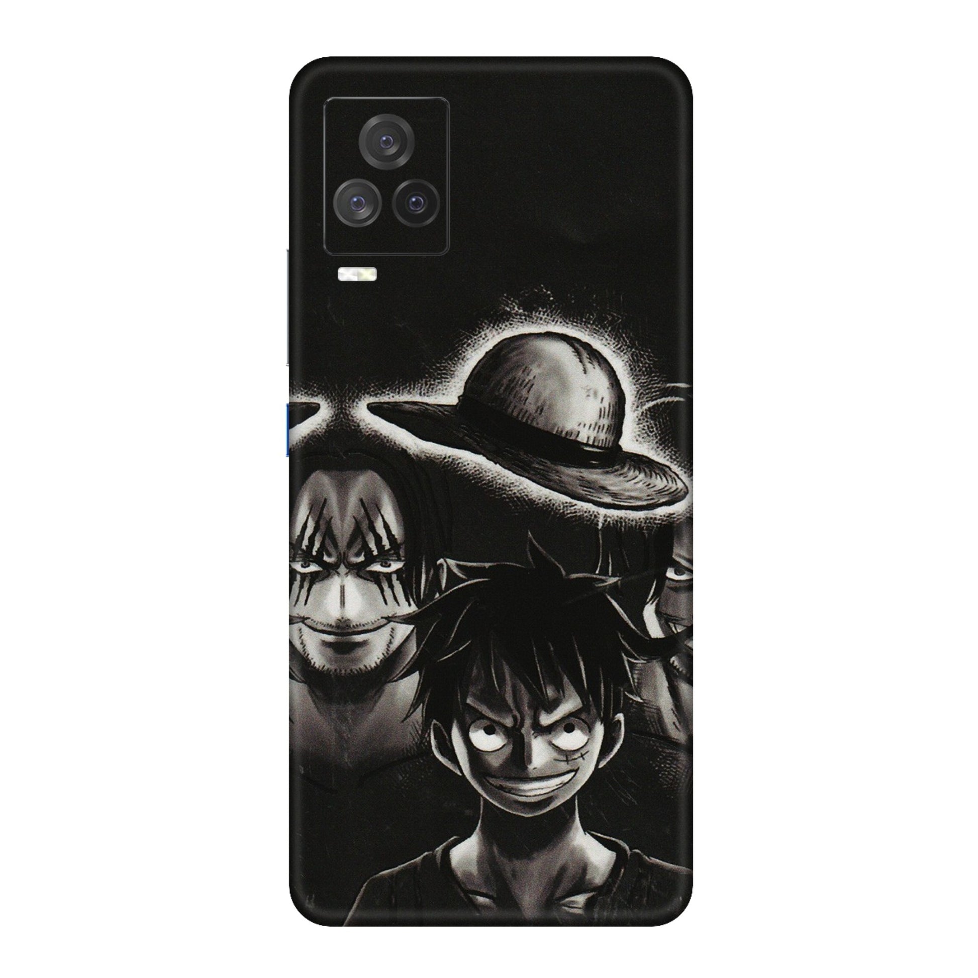 IQOO Phone Skins (All Models) - Black Luffy Hat - 3D Embossed Finish (L-57) IQOO 7 Legend