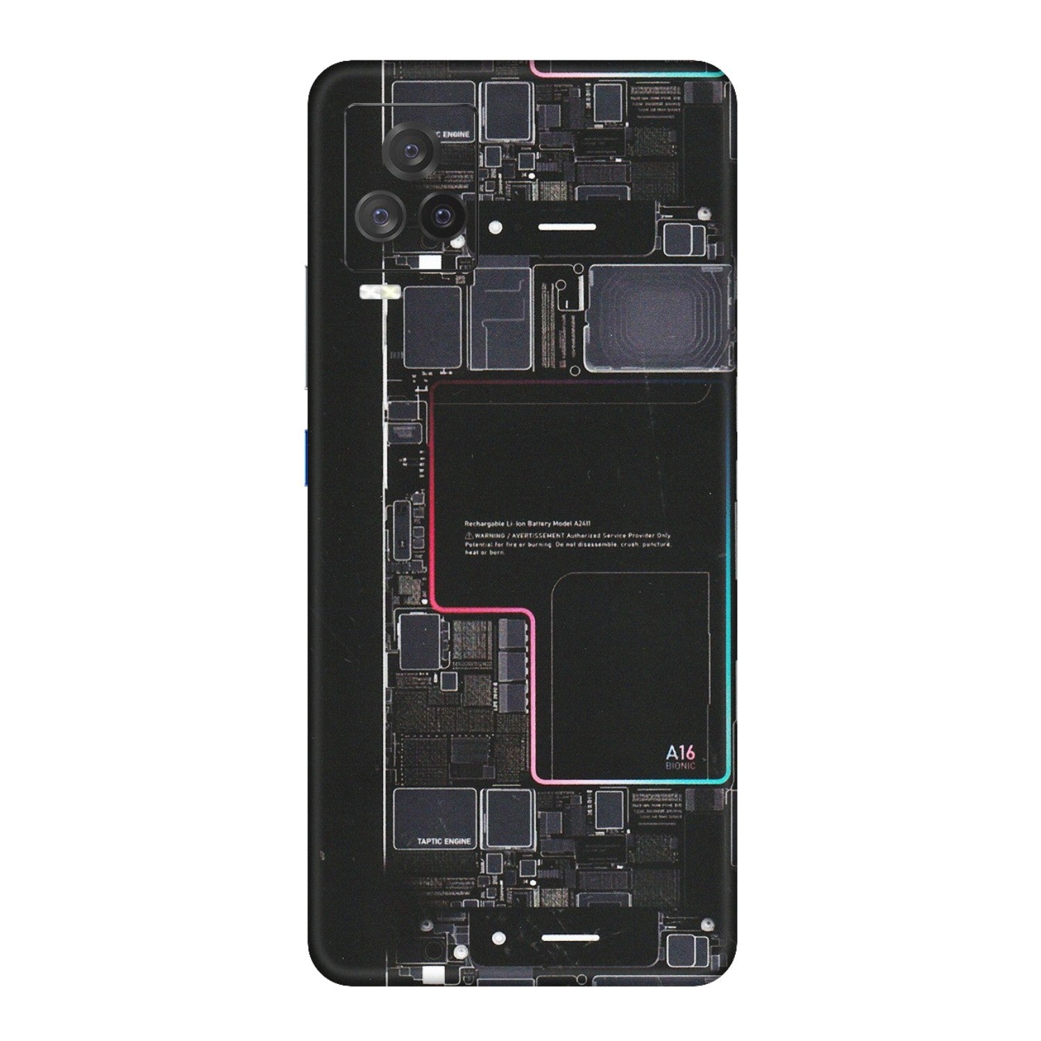 IQOO Phone Skins (All Models) - Motherboard Circuit Layout - Matte Finish (M-117) IQOO 7 Legend