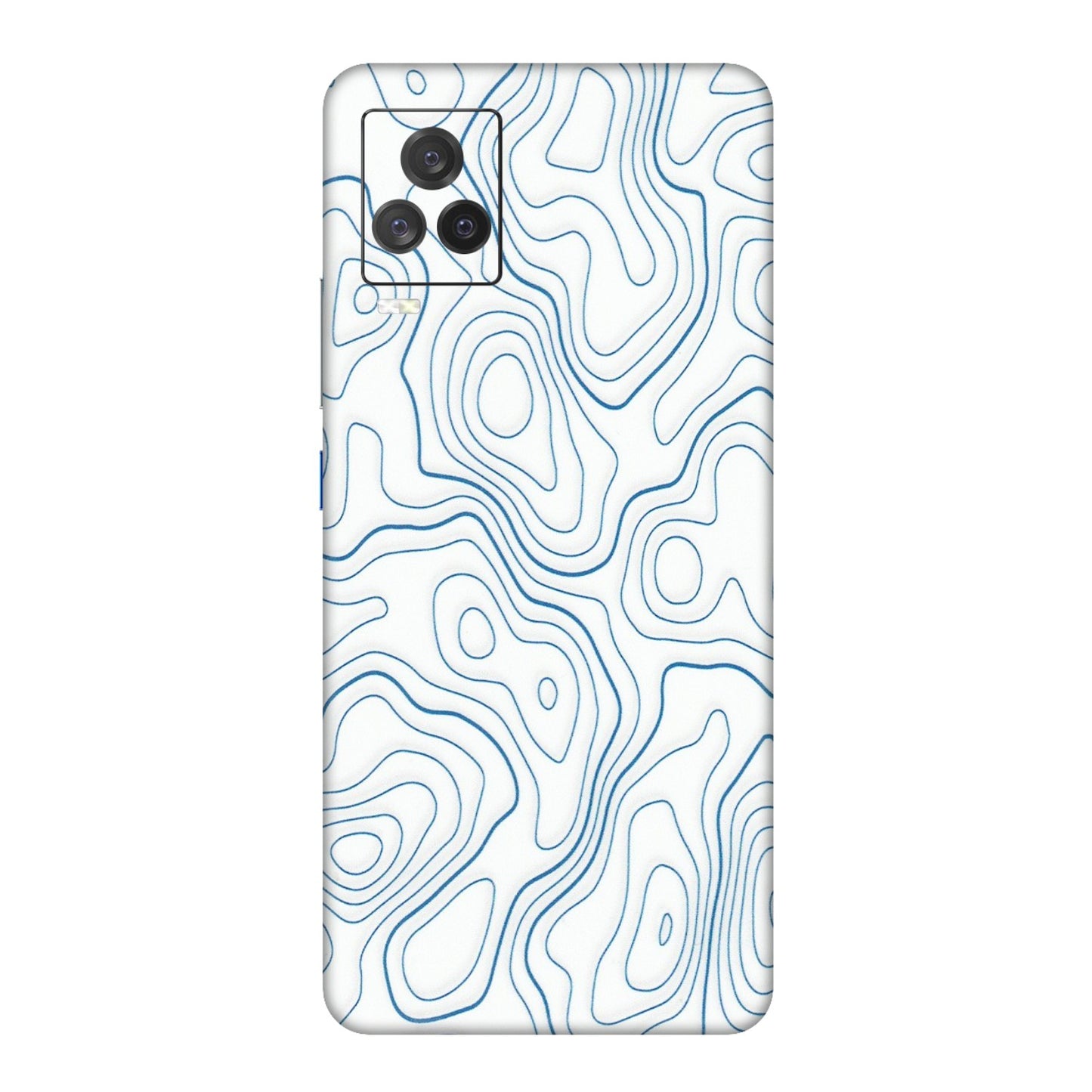 IQOO Phone Skins (All Models) - Blue And White Swirls - Matte Finish (M-139) IQOO 7 Legend