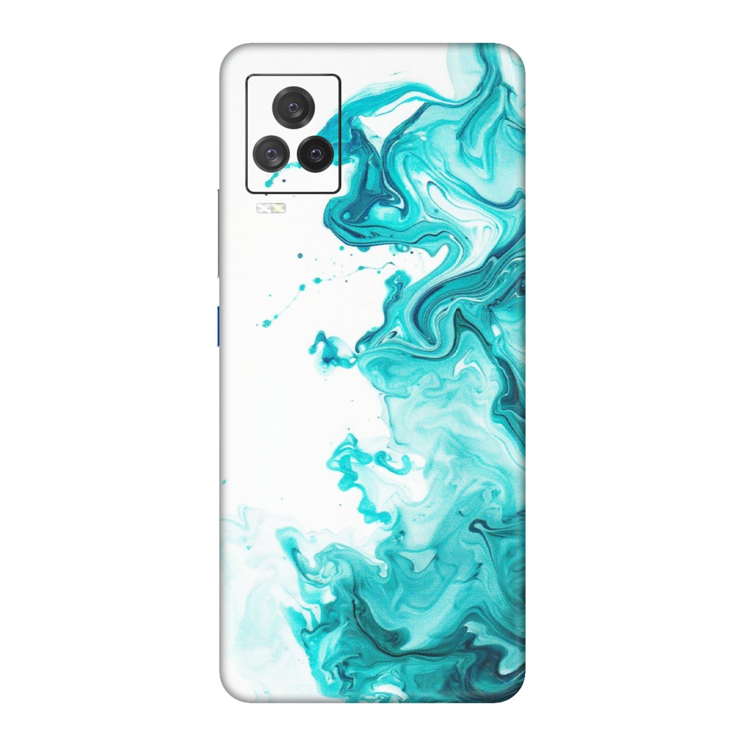 IQOO Phone Skins (All Models) - Sky Blue Abstract Colour - Matte Finish (M-146) IQOO 7 Legend