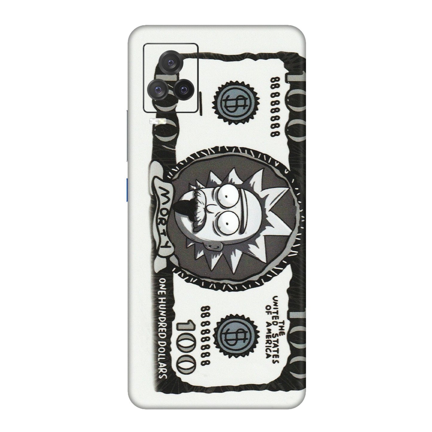 IQOO Phone Skins (All Models) - Rick And Morty Hundred Dollar Anime - Matte Finish (M-161) IQOO 7 Legend